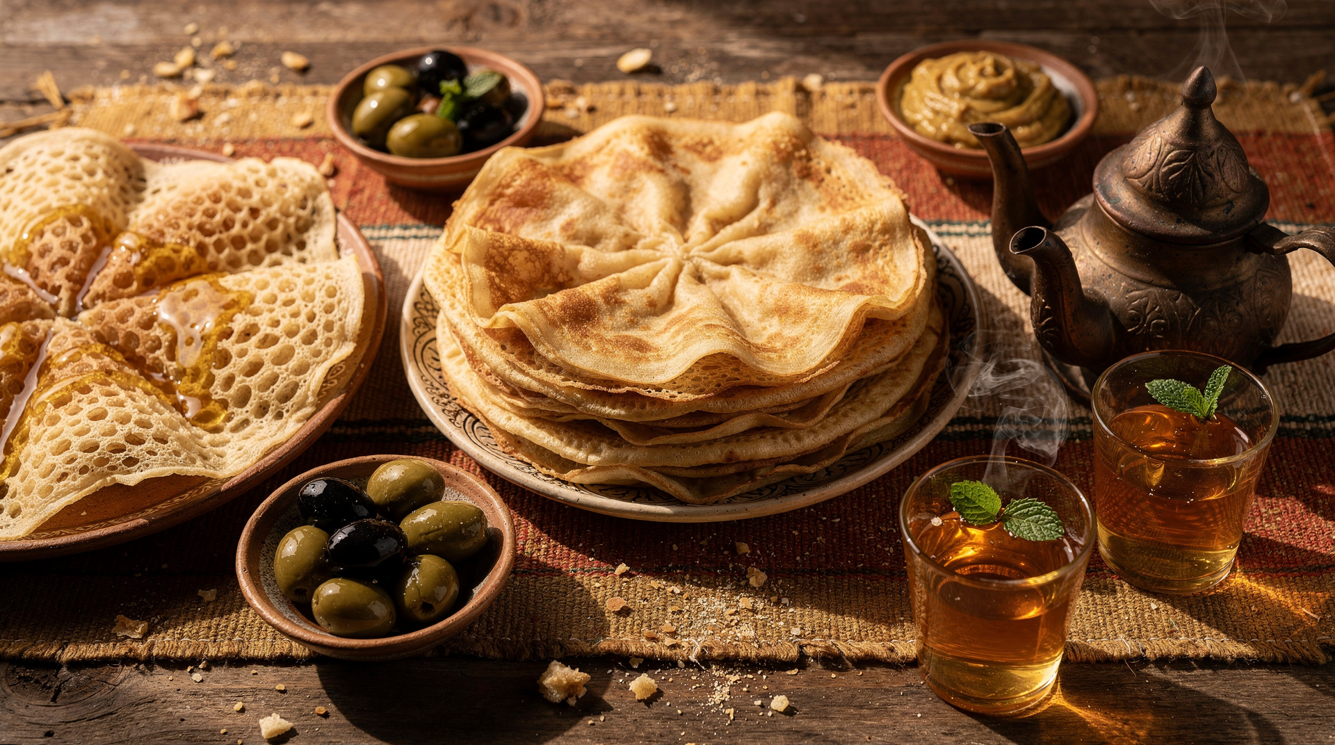 Moroccan breakfast guide: msemen, baghrir, amlou and beyond